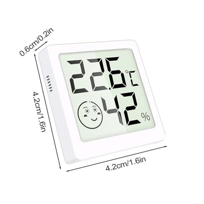 Generic Digital Thermometers Hygrometer - Indoor Temperature and Humidity Gauge with LCD Display | Digital Electronic Meters for Freezer | Baby Room | Refrigerator - color: White