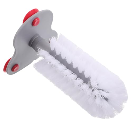 TEHAUX Turtle Brush with Suction Cup for Tank Cleaning Red Suction Shell Scrub Brush for Turtles and Tortoises Back Scratcher Reptile Accessory Health