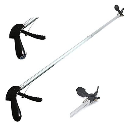OdontoMed2011® 84" Snake Tongs Reptile Grabber Rattle Snake Catcher Silver Wide JAW HANDLING Tool ODM