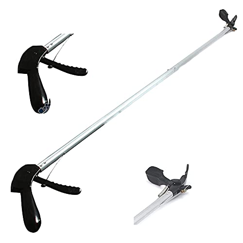 OdontoMed2011® 84" Snake Tongs Reptile Grabber Rattle Snake Catcher Silver Wide JAW HANDLING Tool ODM