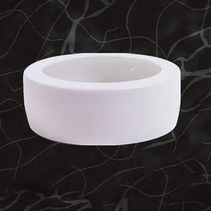 OMEM Worm Dish Mini Reptile Food Bowl Ceramics Made Mealworms Bowls Anti-Escape for Lizard Gecko Leopard Bearded Dragon (M) - size: Medium