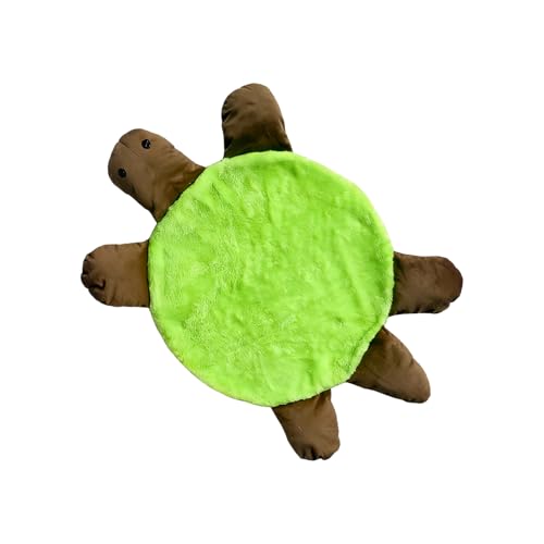 11 Inch Turtle Floor Mop Double Sided Washable Foot Mop Pad 1 PCS | Dust & Hair, Hands-Free Floor Cleaner for Hardwood Tile Laminate, Reusable Home Office Cleaning Tool, Double-Sided Use - color: Green 1 Pcs, size: 11 inch