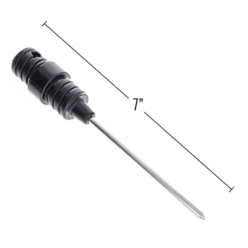 ASR Outdoor Metal Detector Plastic Sand Scoop with Steel Probe for Metal Detecting - color: Black with Probe
