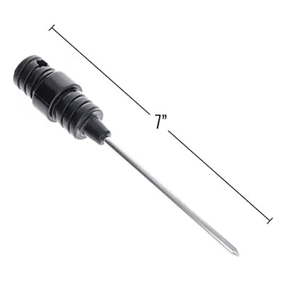 ASR Outdoor Metal Detector Plastic Sand Scoop with Steel Probe for Metal Detecting - color: Black with Probe