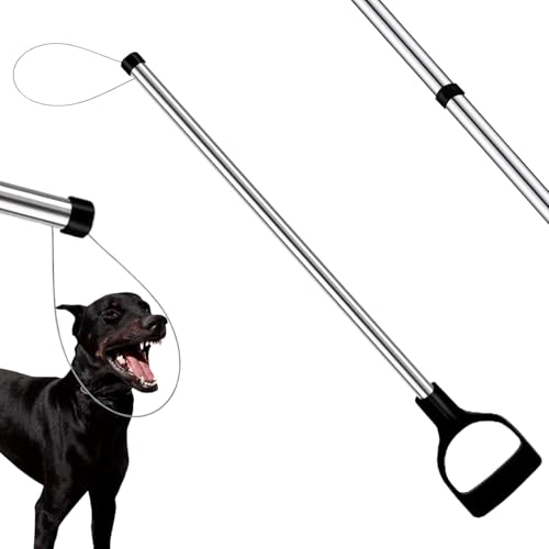 60"-99" Extra Long Animal Catch Pole,Wildlife Control Tool,Noose Holder Net Kit for Dogs Feral Cat Raccoons Hog Pig Fox Coyote Bulldog Wolf Goat Lizards Boar Bichon Calf Piglet Gator