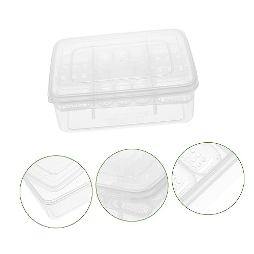 2pcs Reptile Egg Incubator Tray Compartments for Hatching Tortoise and Lizard Eggs Lightweight and Portable Breeding Box Hatchery