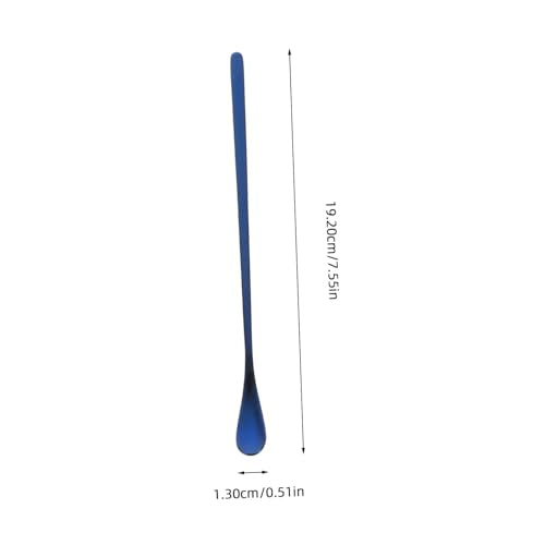 2pcs Sturdy Reptile Spoon Reptile Feeding Tool Dish Gecko Feeding Spoon Pet Supply - color: Blue