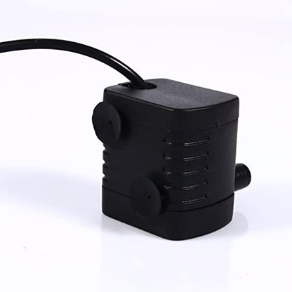 Mini Submersible Water Pump, 5V Aquarium Water Pump with USB Plug, Brushless Submersible Pump for Aquarium Fish, Pond