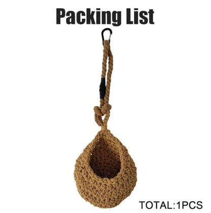 1 Set Snake Tank Accessories, Hanging Woven Twine Hammock for Reptile, Snake Rest & Shelter Supplies with Hook, Habitat Enrichment Accessories for Snake, Gecko and Other Small Animals