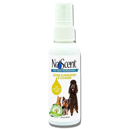 No Scent Anal Gland Express & Skunk Spray Pet Fur Cleaner for Dogs & Cats (2 Fl Oz / 59 mL) - size: 2 Fl Oz (Pack of 1)