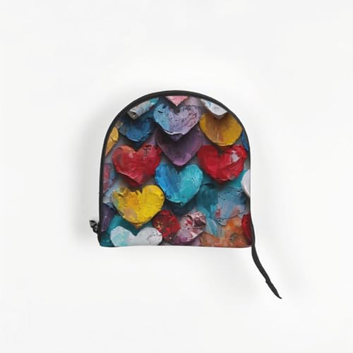 Small Pet Carrier Purse Bag, Colorful Heart Print Shoulder Bag for Dogs Cats, Puppy Tote Travel Handbag - color: Colorful Heart