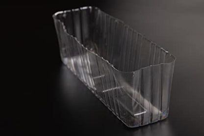 Clear Plastic Liners Inserts for Wood Boxes and Planters (10.5”x 3” x 3.5”) (Sell in Pack of 12) (to fit Standard 12in Planter) (L120404) - size: Rectangular 12"x4"