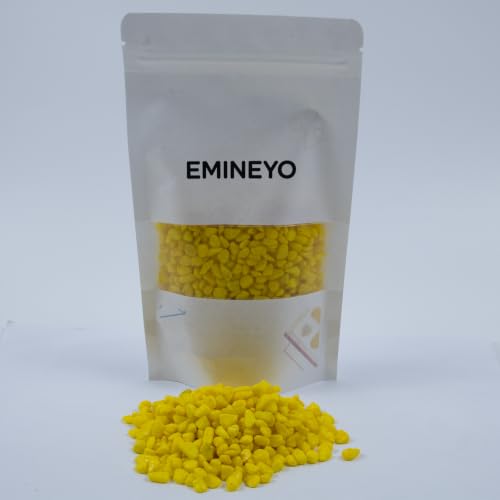 Colored Aquarium Gravel,Colorful Pea Gravel,Garden Rocks,Decorative Stones Rocks for Fish Tank,Aquarium,Fairy Garden Decor,Planters,Vase Fillers,Landscaping,1 Pound (Yellow, 6-9mm) - color: Yellow, size: 6-9mm