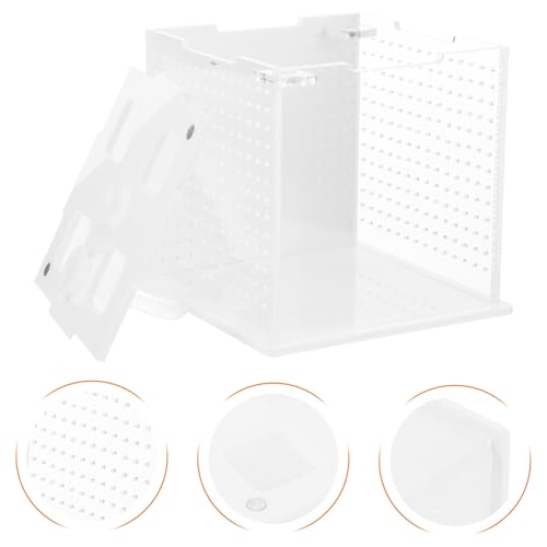 DECHOUS Reptile Feeding Box and Breeding Habitat Container Acrylic Pet Enclosure Suitable for Mantises, Stick Insects, Spiders, and Small Reptiles
