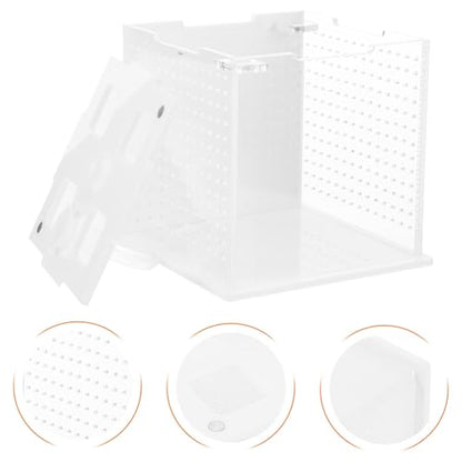 DECHOUS Reptile Feeding Box and Breeding Habitat Container Acrylic Pet Enclosure Suitable for Mantises, Stick Insects, Spiders, and Small Reptiles