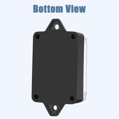 Junction Box with Clear Cover IP65 Waterproof ABS Plastic Universal Project Box with Fixed Ear, Black 3.2"x 2.2"x 1.3"(83x58x33mm)(Pack of 2) - color: 2 packs, size: 3.2"x 2.2"x 1.3"