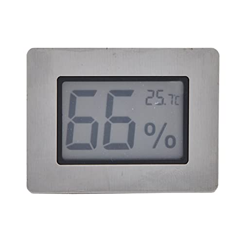 Mini Hygrometer Thermometer, Embedded Electronic Thermometer and Hygrometer Cigar Hygrometers Box Guitar Wine Cabinet Design LCD E Ic Digital Indoor Humidity Gauge Monitor for