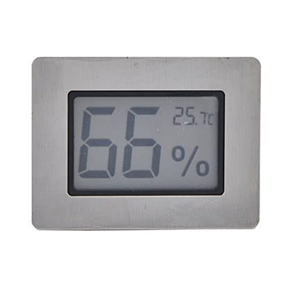 Mini Hygrometer Thermometer, Embedded Electronic Thermometer and Hygrometer Cigar Hygrometers Box Guitar Wine Cabinet Design LCD E Ic Digital Indoor Humidity Gauge Monitor for