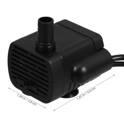 BESPORTBLE Micro Submersible Water Pump for Aquarium Fish Tanks and Garden Fountains Compact Quiet Usb Pump with Led Light for Rockery and Decoration
