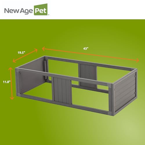 New Age Pet ECOFLEX Large Grey Mojave Stacker for Reptile Habitats | 10 Year Limited Manufacturer's Warranty | Stackable Design, Accommodates Lighting Set-Up - color: Grey, size: Large