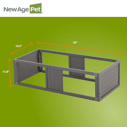 New Age Pet ECOFLEX Large Grey Mojave Stacker for Reptile Habitats | 10 Year Limited Manufacturer's Warranty | Stackable Design, Accommodates Lighting Set-Up - color: Grey, size: Large