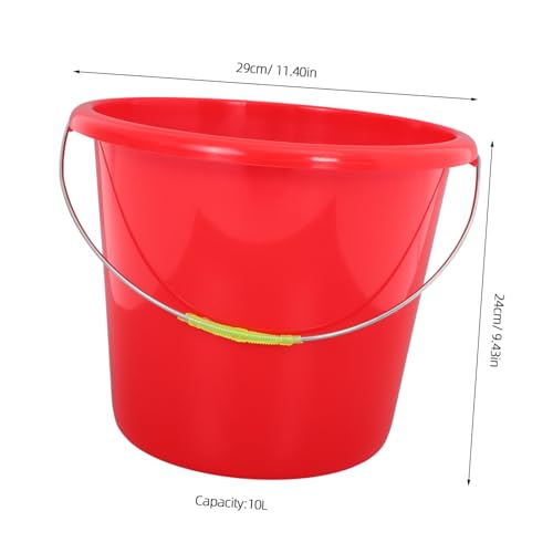 SUPVOX Grooming Tub Container for Pets and Plants Plastic Water Bucket with Ergonomic Handle Versatile Cleaning Pail for and Outdoor Use Capacity for and Spill Pouring