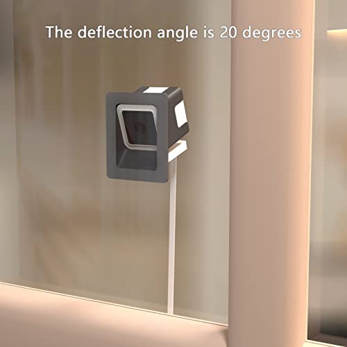 Angled Window Mount Compatible with Wyze Cam v4 Cam V3, 20 Degrees Tilt ( Up/Down/Left/Right ), Through Window Use Cam v3 v4 , Turn Wyze Camera into a Window Camera for Outdoor Monitoring | 20 Degrees Tilt Wyze V4 Window Mount for Indoor/Outdoor Monitorin