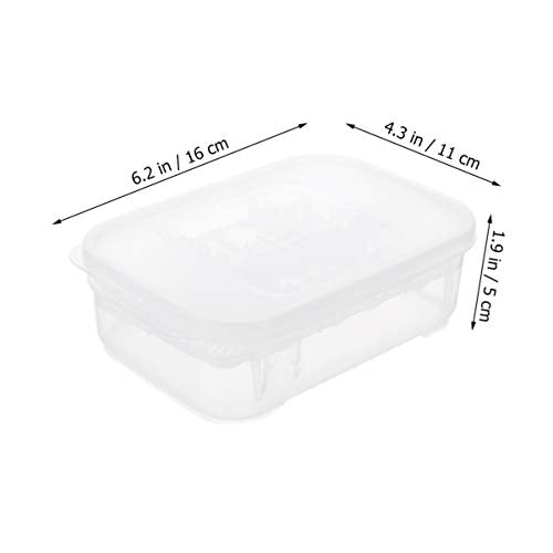 Angoily 3pcs Reptile Hatching Box Incubation Container for Lizards Geckos Double Design for Eggs Hatching Efficiency Convenient for Boys and Girls Curiosity and Scientific Research - color: Transparentx3pcs, size: 16X11X5CMx3pcs