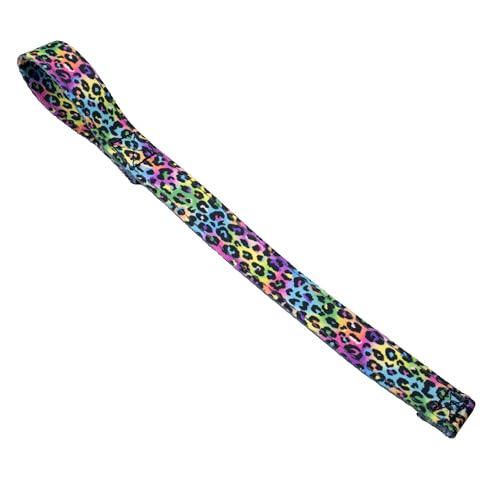Country Brook Design - Electric Leopard Winch Hook Pull Strap with Reflective Polyester - color: Electric Leopard