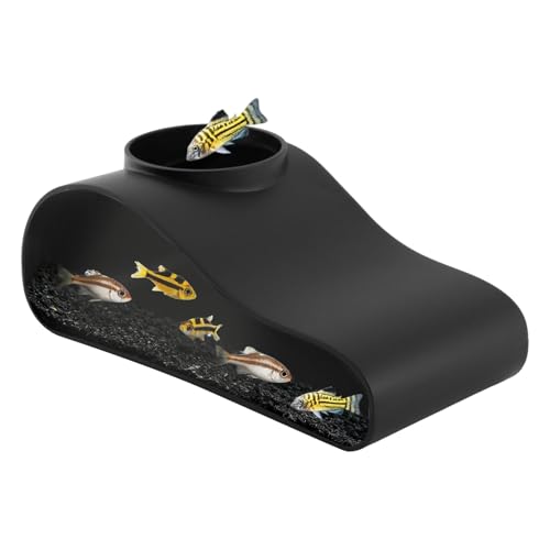 Aquarium Underground Tunnel Cave Fish & Shrimp Under Gravel Tunnel Aquarium Cave Hideout Shrimp and Fish Hiding Caves Shrimps Hideout(Size:Single Hole) - size: Single hole