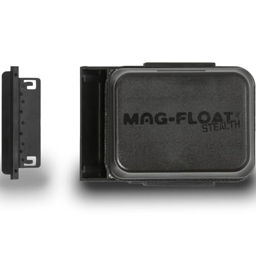 Large Black Stealth Glass Magnet Aquarium Scraper Cleaner with Blade - Floating Magfloat Magnetic Cleaning Tool