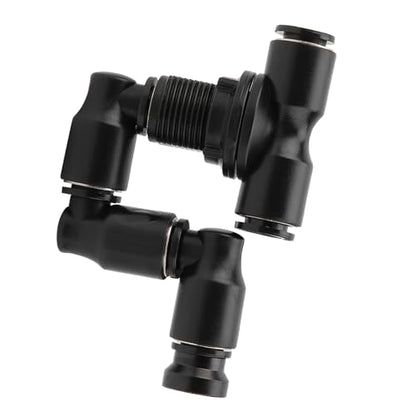 DAN&DRE Reptile Mist Sprinkler Adjustable Black 360 Degree Atomization Design for Rainforest Tank Pet Cooling System Nozzle Replaceable