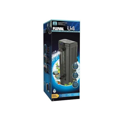 Fluval U4 Underwater Filter, Freshwater and Saltwater Aquarium Filter, A480,Black - size: U4