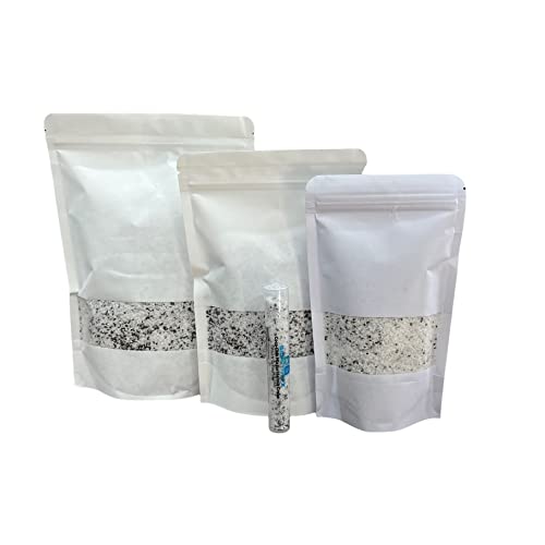 Coconut and Chia Mix Hermit Crab Food Bulk Bags - Protein, Fat - Pour N’ Go Food Tube ™ - Hermit Crab Treat (0.19 Oz Net Weight, Food Tube)