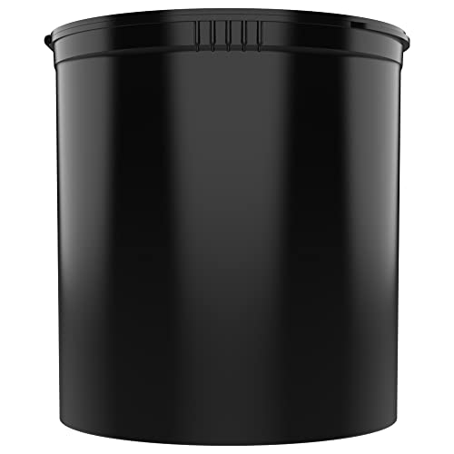 90 Dram CR Plastic Packaging Pop Top Containers - Child Resistant Travel Holder Vial Bottles - 60 qty (Black) - color: Black