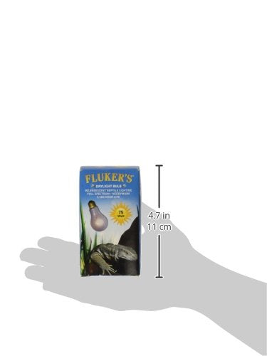 Fluker's Incandescent Reptile Lighting, Full Spectrum Daylight Bulb for Reptiles, Made with Neodymium, Provides Infrared Light, 75-Watt - size: 75 Watts
