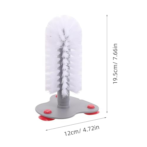 TIDTALEO Turtle Shell Cleaning Brush with Suction Cup, Abs Material, Moderate Hardness for Effective Scrubbing, Turtle Tank Accessories for Aquatic Reptile Supplies and Small Cup Cleaning