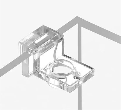 Aquarium lid Clips 8Pcs Fish Tank Acrylic Clips for 5.5mm~15mm Wall Thickness Aquarium Lid Cover Support Holder Bracket Clamp Stand Supplies(5.5mm) - color: 5.5mm