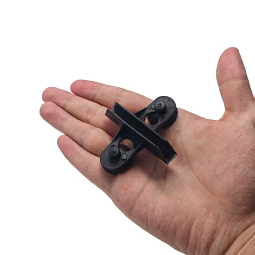 12PCS Aquarium Divider Suction Cup Clips Fish Tank Isolation Plate Holder Bracket Support for Glass Separating Board Divider (Black) - color: Black