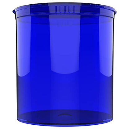 90 Dram CR Plastic Packaging Pop Top Containers - Child Resistant Travel Holder Vial Bottles - 60 qty (Translucent Blue) - color: Translucent Blue