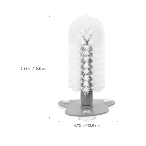 FOMIYES 2pcs Turtle Shell Scrub Brush with Suction Cup for Aquarium Tank Detachable Brush Head Removes Stubborn Dirt Abs Material for Reptile Tank Accessories