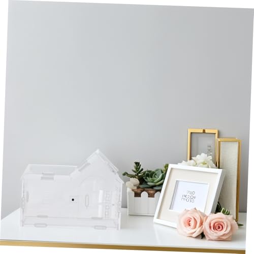 PRETYZOOM Jumping Spider Enclosure with Dual Magnetic Doors and All-Side Ventilation, Acrylic Terrarium 20x15x10 Cm for Tarantulas, Praying Mantis, Hermit Crab Habitat