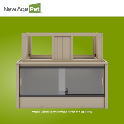New Age Pet ECOFLEX Medium Maple Mojave Stacker for Reptile Habitats | 10 Year Limited Manufacturer's Warranty | Stackable Design, Accommodates Lighting Set-Up - color: Tan, size: Medium