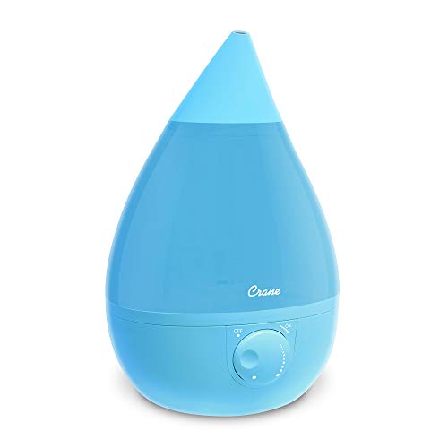 Crane Ultrasonic Cool Mist Humidifier for Bedroom, Baby Nursery, Kids Room, Plants, or Office, Large 1 Gallon Tank, Filter Optional, Aqua - color: Aqua