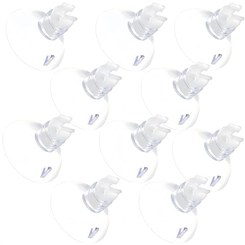 Aquarium Suction Cup Clips Set Fish Tank Air Line Holder Clear Plastic for Glass Fish Supples and Fish Tank Clear Airline Tubing Decorations Shrimp Nests and Reptile - size: Φ0.2in/5mm