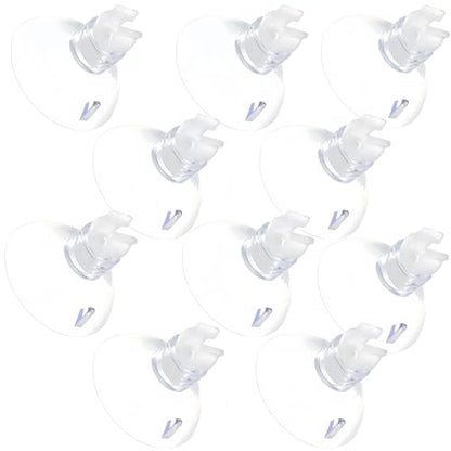 Aquarium Suction Cup Clips Set Fish Tank Air Line Holder Clear Plastic for Glass Fish Supples and Fish Tank Clear Airline Tubing Decorations Shrimp Nests and Reptile - size: Φ0.2in/5mm