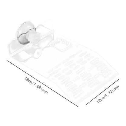 Reptile Resting Platform for Turtles with Suction Base for Aquatic Environments, Clear M - color: Clear M
