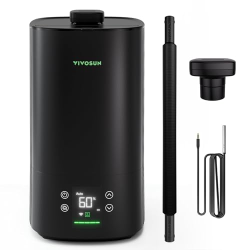 VIVOSUN AeroStream H05 1.32 Gal Smart WiFi Humidifier with Humidity Probe | VPD Control, Smart Auto Humidity Adjustment, 5L Large Capacity, Grow System Compatible, Designed for Growers - size: 5 L