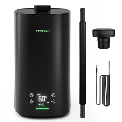 VIVOSUN AeroStream H05 1.32 Gal Smart WiFi Humidifier with Humidity Probe | VPD Control, Smart Auto Humidity Adjustment, 5L Large Capacity, Grow System Compatible, Designed for Growers - size: 5 L