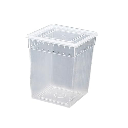 VANZACK Reptile Box for Spider and Lizard Climbing Pet Feeding Container Lightweight Easy Assembly Ventilated Design for Breeding and Transport